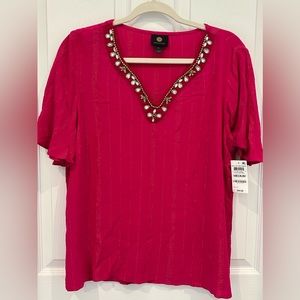💖🆕JM Collection Fuschia Blouse💖